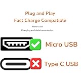 pluX 10ft Usb to Micro Usb Extension Surveillance Camera Power Cable Compatible with Wyze Cam Pan, Oculus Go, Blink, Yi Home Camera, Kasa Cam Security Camera - White - Image 9