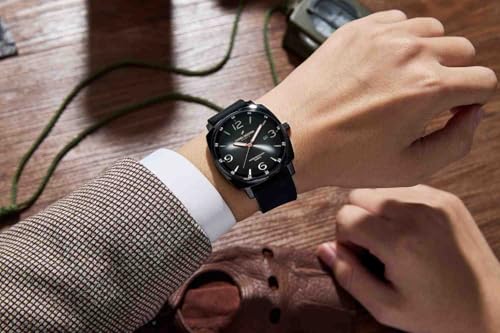 Image of Daniel Hechter Paris Vaneau Collection Analog Watch for Men - Water Resistant Quartz Movement, Date Display with Silicon Strap