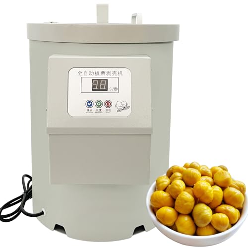 Maisutseb 220V Electric Chestnut sheller Commercial Intelligent Chestnut Kernel Peeler 580W Automatic Chestnut Peeler Machine Chestnut Peeling Kernel Hulling Machine Chestnut Sheller