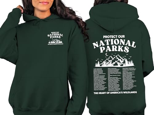 U.S National Parks Hoodie 63 National Parks Sweatshirt Wild lover gift hoodie Waterfall Sweatshirt Protect Our National parks Positive shirt2