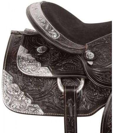 English Western Saddle Durable Leather Show Saddle Horse Premium Equestrian Stainless-Steel Hardware Customizable