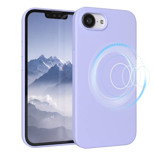 Coque silicone magnétique iPhone 17e compatible MagSafe silicone liquide