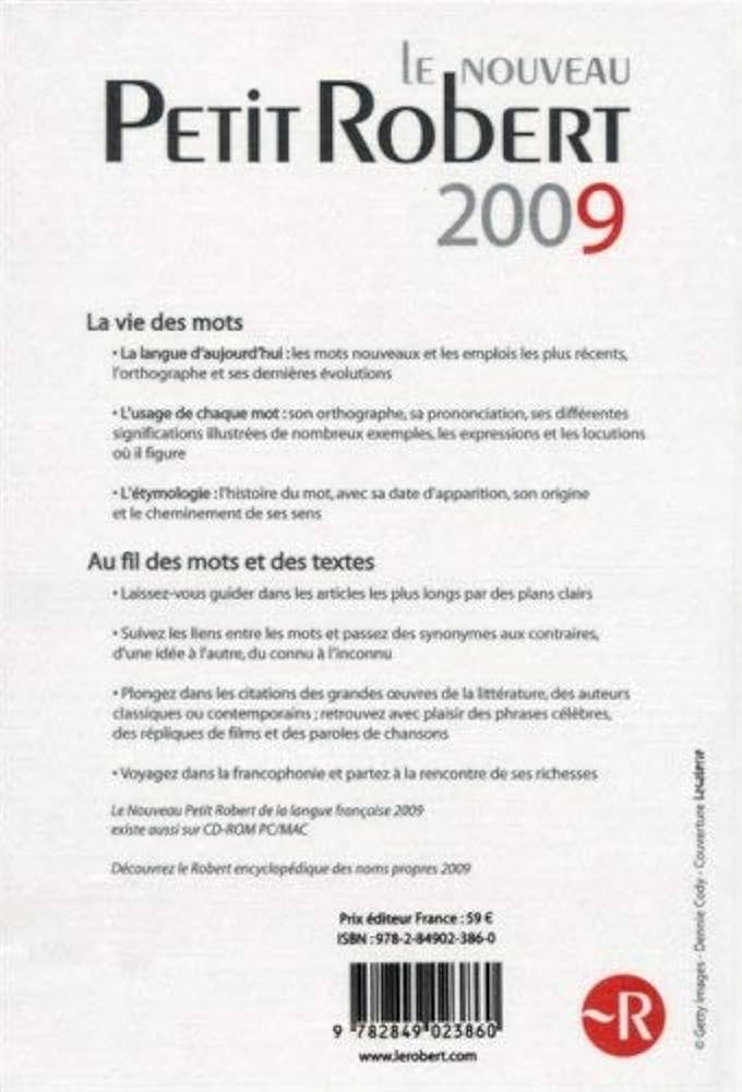 Amazon.co.jp: Le Nouveau Petit Robert de la Langue Francaise