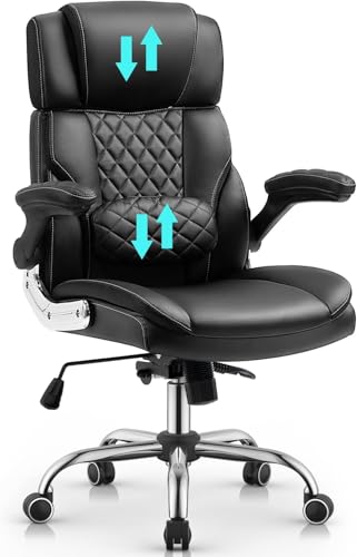 YAMASORO Cadeira Presidente Ergonomica Premium Cadeira Escritório de Cabeça Ajustável e Ângulo do Ap