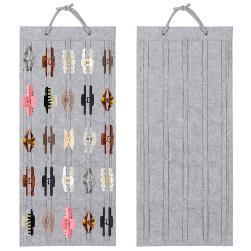 YOFAPA Haarspangen Aufbewahrung Halter Displayhalter für Haarschmuck (Grau)