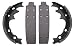 Wagner Z474R Riveted Brake Shoe Set, Rear