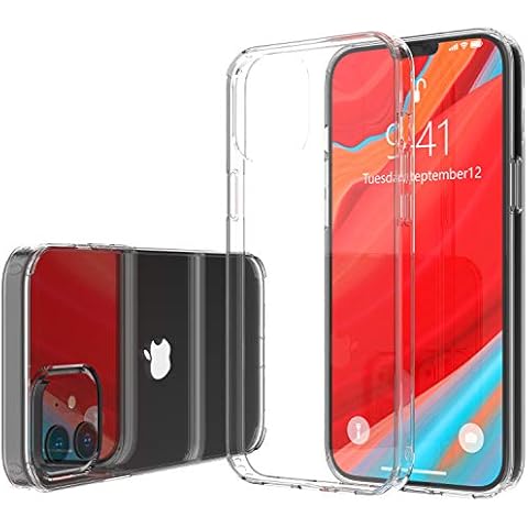 LUVVITT Clear View Case Hybrid [Anti-Yellowing Technology] Designed for iPhone 15 (2023) - Crystal Clear Cover