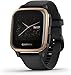 Garmin Venu Sq- Montre Connectée santé bien-être - GPS intégré, Multisports, Cardio Poignet, Stockage Musique, Garmin Pay, Autonomie Longue Durée – Black /Rose Gold - Cadran 40mm
