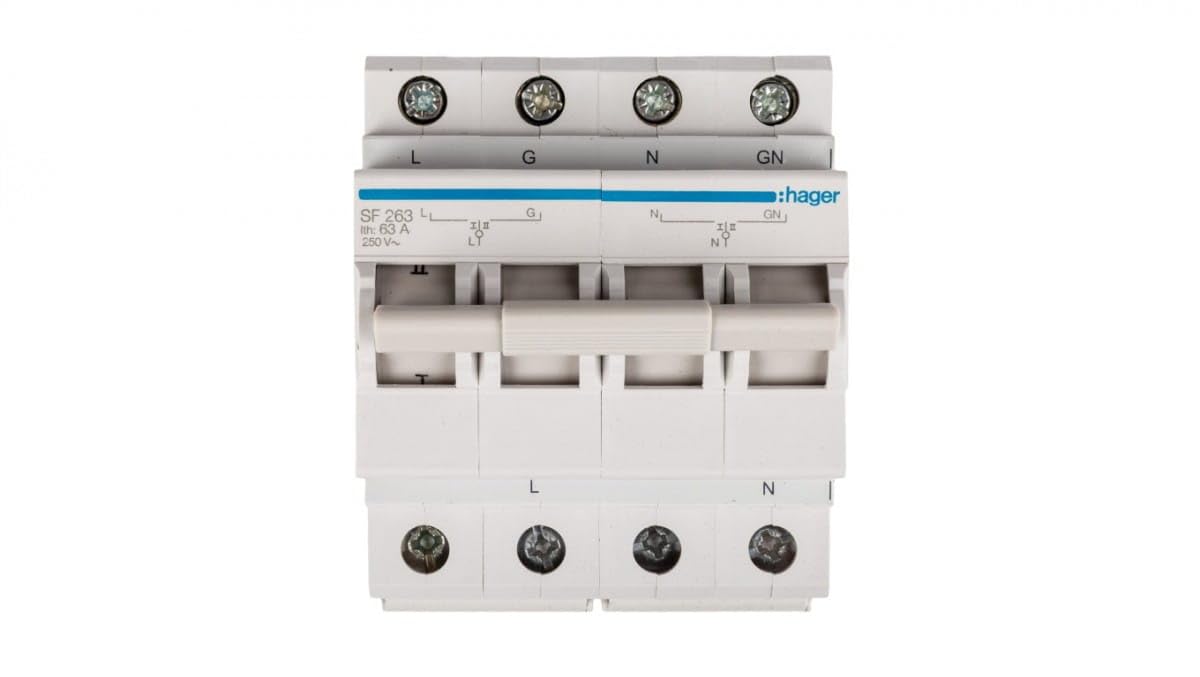 Network-generator modular switch 2P 63A SF263 /T2UK