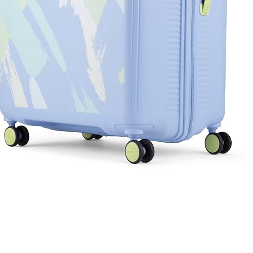 Image of American Tourister with TSA Lock & 8 Wheels Suitcase /Hard PC Check-in Luggage Bag for Travel /Trolley Bag with Double 8 Spinner Wheels for Men & Women
