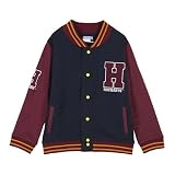 CERDÁ LIFE'S LITTLE MOMENTS Jungen Harry Potter Collegejacke Kinder College Jacke mit Knöpfen Sweatshirt, Dunkelblau, 8 Jahre