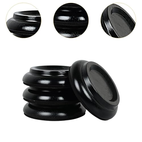 Caster cups para piano patas almohadilla espuma protector suelo madera negro 4