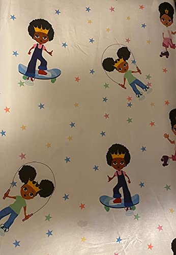 Image of Satin Mini Crib Fitted Sheet for Baby to retain Hair Moisture Size (Mini Crib Sheet Size 24 x 38 inches) Smaller Than The Standard Crib Sheet