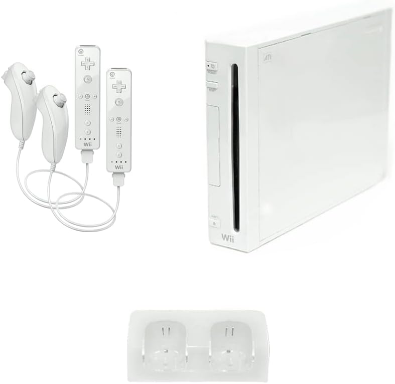 Nintendo Wii Console, White Premium Bundle [nintendo_wii] (Renewed)