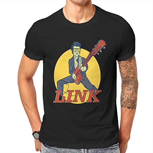 Rockabilly Link Wray Tribute T-Shirt for Men Guitar Hero Legend Rumble Funny Cotton Tees Short Sleeve T Shirts Printing… - Les Beatles, Paul McCartney, John Lennon, RIngo Starr, George Harrison Rockabilly Link Wray Tribute T-Shirt for Men Guitar Hero Legend Rumble Funny Cotton Tees Short Sleeve T Shirts Printing…