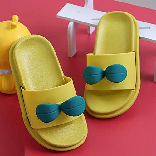 EnJoCho Toddler Boys Girls Cartoon 3D Leaf Floral Bath Shower Slippers Kids Soft Slide Sandals Non-Slip Summer Beach Shoes3