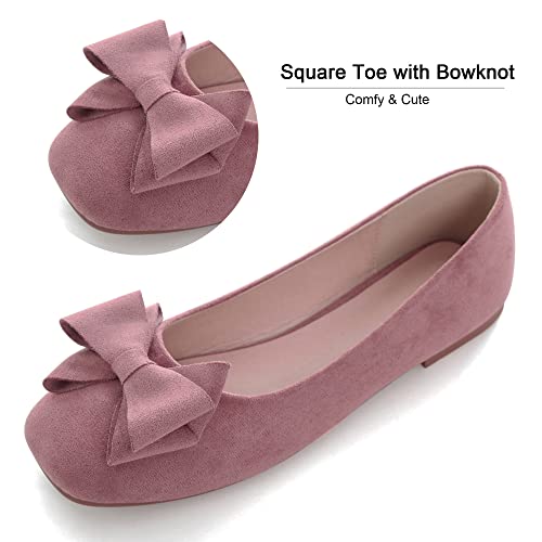 Image of Dear Time Women's Flats Shoes Bowknot Dressy Ballets Loafers Wedding Business Casual Walking Shoes