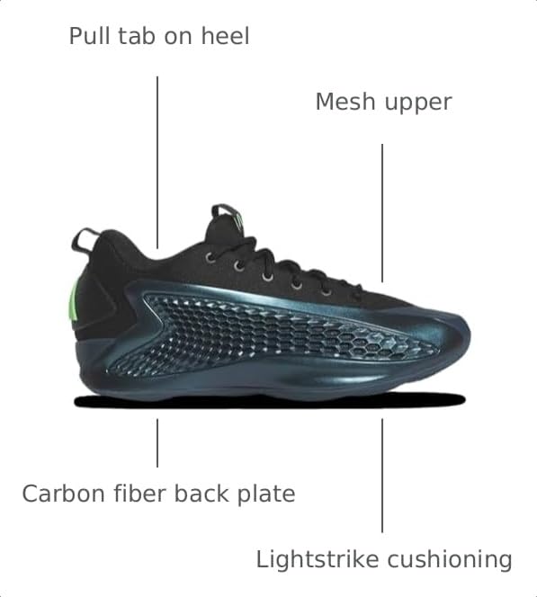 Image of adidas Men's Anthony Edwards Arctic Night 1 Low Basketball Shoes