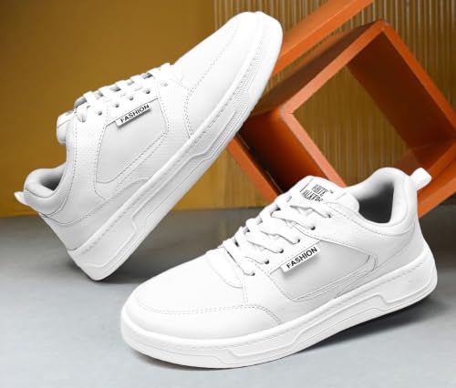 Image of White Walkers Men's White & Multicolor Casual Sneakers for Men
