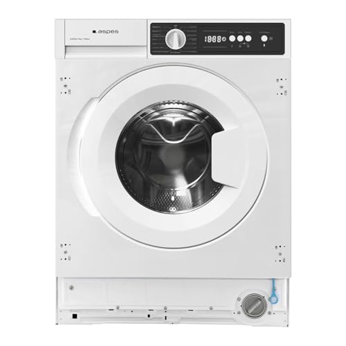 Aspes Lavadora 8Kg Carga Frontal Blanco ALI8200A. 2100W, 1200rpm, 15 Programas, Función Stop&Go, Clase de Eficiencia Energética A