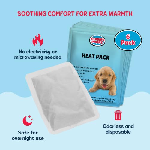 Snuggle Puppy Heartbeat Puppy Toy 6-Pack with Heat Pack, Rescues & Litters - Image 5