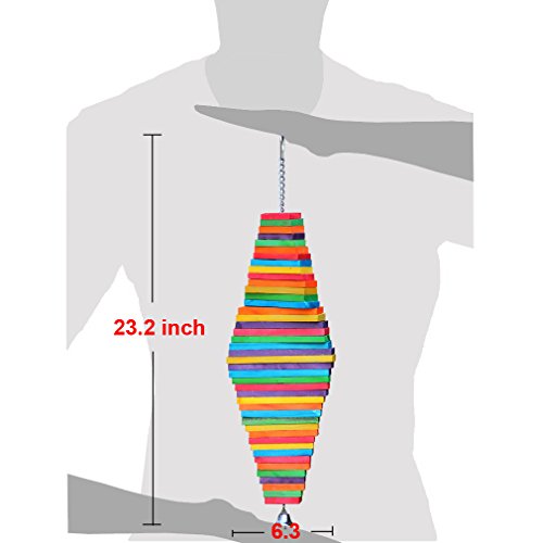 image for KINTOR Bird Chewing Toy Large Medium Parrot Cage Bite Toys African Gre