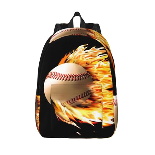 Sac à dos informatique baseball incendie spacieux pour sécuriser vos voyages urbains