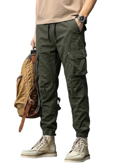 Image of Noble Monk Cargo for Men || Cotton Cargo Pant || Stylish Multi-Pocket Casual Trousers for Men
