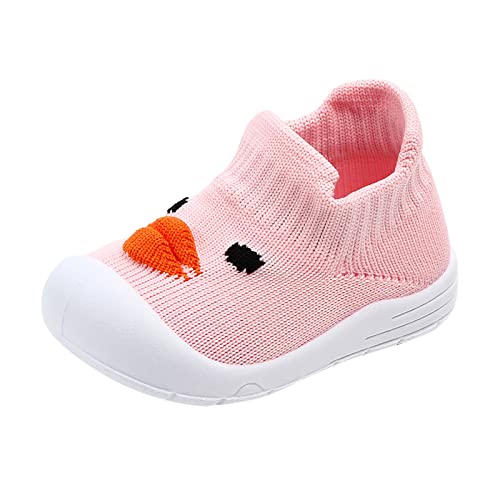 Toddler Baby Boy Girl Shoes Kids Breathable Knit Sneakers Rubber Sole Non-Slip Tennis Shoes Walking Shoes