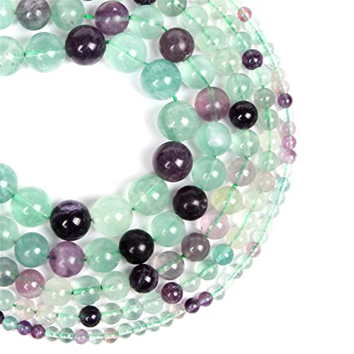 Perles de pierre naturelle fluorite A+ de 10mm pour bijoux d'exception - 5