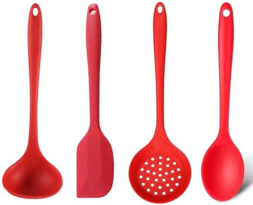 Kit Utensílios de Silicone Premium Completo - Colher de Arroz, Co...