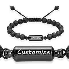 Lava Rock Urn Bracelet-Customize