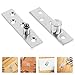 Beaupretty 2pcs Stainless Metal Full Rotation Pivot Hinge Concealed Door Center Shaft for Cabinet and Shed Doors Industrial Hardware