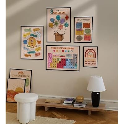 LOLUIS Mental Health Poster, Boho Therapy Tools India | Ubuy
