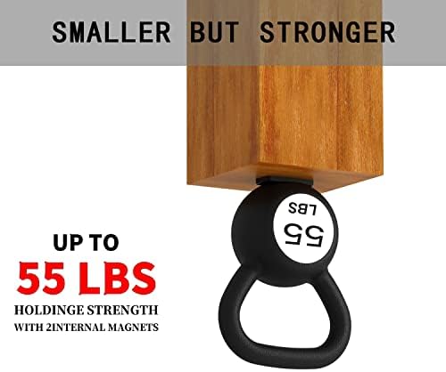 Gun Magnet Mount 55 Lbs Rating Magnetic Gun Mount for Car, Rubber Coated Firearm Holder for Rifle Pistol Magazines, Gun Magnet for Vehicle, Desks, Safes, and Walls, Indoor Gun Racks Detail