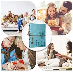 Miniatura 8 de SEEHAN Álbum de fotos de cuero de 8.5 x 11 pulgadas, diario de viaje, libro de recortes, libro de fotos de recuerdos de amor para parejas, álbum de