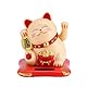 Joyzan Solarbetriebene Süße Katze, Winkende Japanische Glückskatze Lebendiges Niedliches Lucky Cat Mini-Katzen-Reichtum für Autozubehör Dekoration Rezeption Geburtstage Wackelfigur Glücksbringer Büro