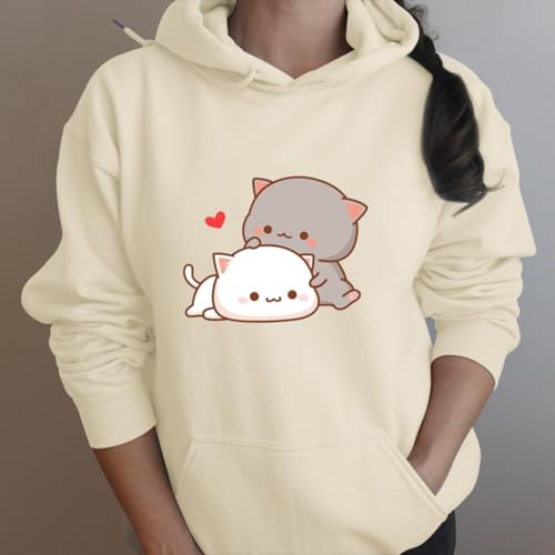 Save 60% on Cute Cat Graphic Hoodies for Teen Girls