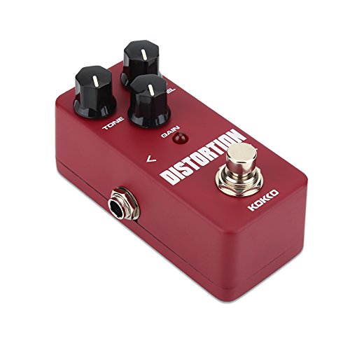 KEYREN Pédale de Guitare, Mini pédale 6.35mm d’effet de Distorsion en Alliage d’aluminium FDS-2 pour Guitares - Les Beatles, Paul McCartney, John Lennon, RIngo Starr, George Harrison KEYREN Pédale de Guitare, Mini pédale 6.35mm d'effet de Distorsion en Alliage d'aluminium FDS-2 pour Guitares – Image 3