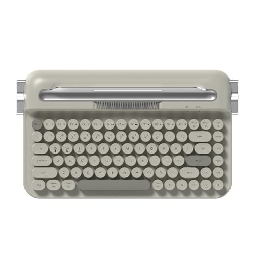Ajazz AF84 Wireless Membrane Silent Typewriter Keyboard...