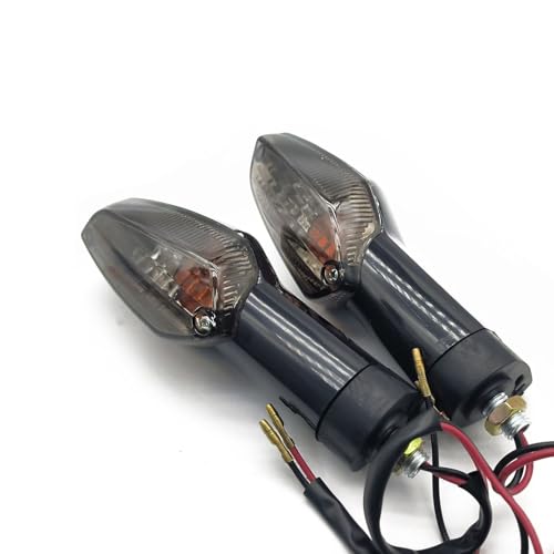 Image of 2PCS Motorcycle Turn Signals Lights Lamp Indicator Blinker Compatible with Honda CBR 250R 300R CB300F CBF125 150 Stunner (Smoke Shell)