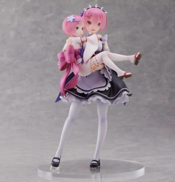 Re:ゼロから始める異世界生活　G-FIRE ラム&幼少期ラム 1/7フィギュア Amazon | Re:ゼロから始める異世界生活 フィギュア ラム＆幼少期ラム S
