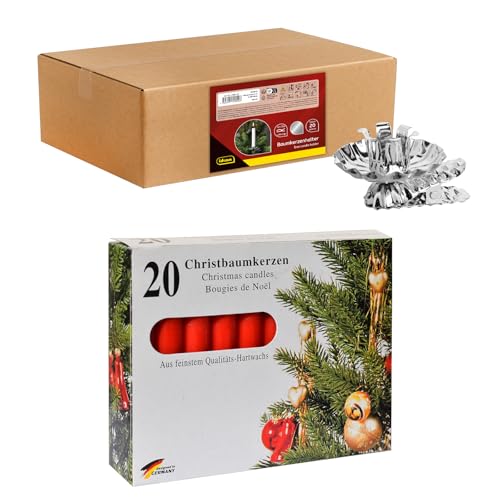 Idena 90485 - Baumkerzenhalter für den Weihnachtsbaum, 20 Stück in...