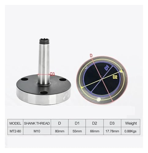 Adaptateur bride MT2-80 MS2 pour éliminer le jeu du mandrin K11-80