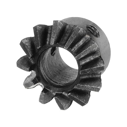 Image of HARFINGTON 2pcs Bevel Gear 1M 12 Teeth 12mm Shaft Hole 1:1 Tapered Bevel Pinion Gear 45# Steel 2 Module 90 Degree Steering Gear, for Hardware Mechanical Rotation