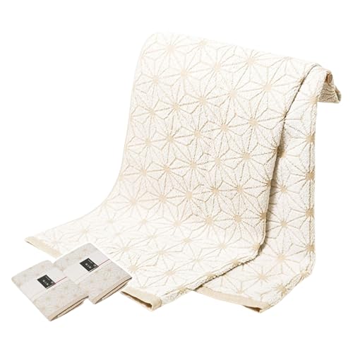 日本ふるさと創生(nihonfurusatosousei) 日本の佇い 麻の実 バスタオル 亜麻色 2枚セット 泉州タオル