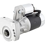 Speedway LS Mini Starter High Torque Gear Fits 4.8, 5.3, 6.0, 6.2L LS Engines with Clockable Design, Billet Mounting Block, Steel Gears, Works with 168-Tooth Flex Plates