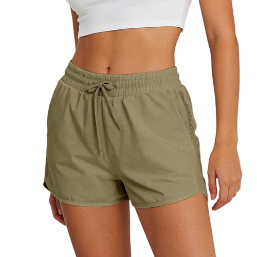 Short de sport anti-transpiration avec poches pour course à pied et gym