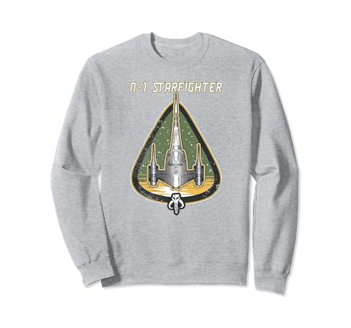 Sweatshirt Star Wars The Mandalorian pull Starship imprimé vintage coupe homme et femme