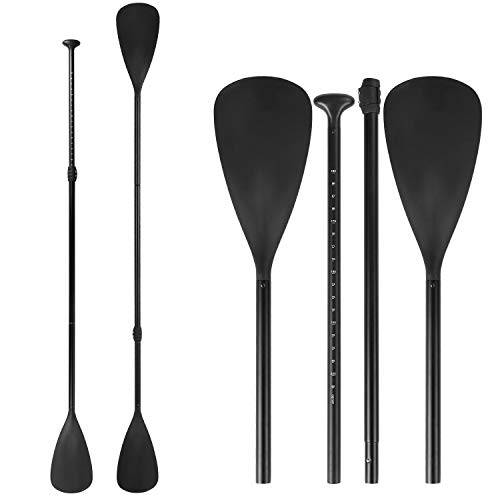 Ajcoflt Tabla de Paddle Surf Sup Remo Ajustable de Doble propósito de 4 Piezas para Kayak